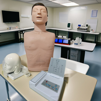 Mannequin de RCR demi-corps adulte pour l'éducation médicale, les premiers soins, la réanimation, la formation factice, simulateur de modèle en PVC