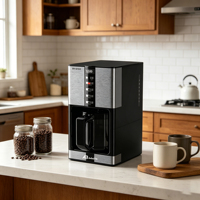 Cafetera Americana Anbolife de 1.8L y 900W con Función de Mantener Caliente, Apagado Automático Programable, Fabricación OEM