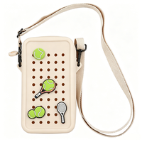 Chinfai Nouveau Sac Bandoulière Mini Imperméable en Silicone Tendance pour Voyage, Sac de Poitrine Croisé pour Téléphone Portable