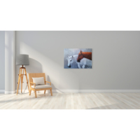 Peinture sur toile abstraite faite à la main pour décoration de salon, art mural, nature morte, imperméable, écologique, pour hôtel, vente en gros personnalisée