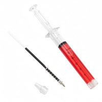 Stylo bille publicitaire personnalisé en forme de seringue pour médecins et infirmières, avec logo, en plastique, pour hôpitaux et usages médicaux