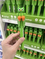 Stylo anti-stress de boxe co-marqué Duolingo authentique en gros, version verte, boîte mystère, cadeau de papeterie pour étudiants
