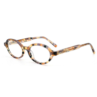 XB2171 Monture de lunettes rétro ovale en acétate unisexe surdimensionnée faite à la main pour lunettes de lecture et usage quotidien