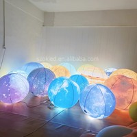 Ballon publicitaire gonflable géant personnalisé avec lumières LED pour la décoration du Festival des bateaux-dragons