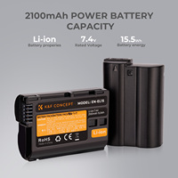Batterie d'appareil photo rechargeable K&F Concept haute capacité 2100 mAh EN-EL15 pour Nikon Z6, Z7, D780, D850, batteries d'appareil photo numérique