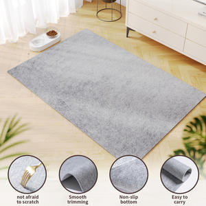 Alfombra para Mascotas No Tejida, Rectangular, Minimalista, Gris, Gruesa, Cálida, Resistente a la Humedad, Transpirable y Lavable - Product Image 1
