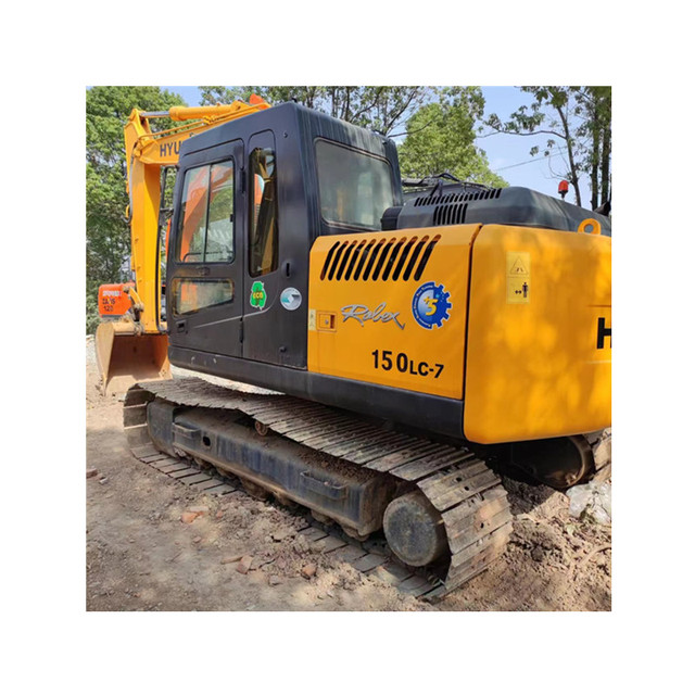 Large Used Hyundai 150lc-7 Excavators Used Best Deals Cheapest Digger Machinery Crawler Excavators 150lc-7 15TON
