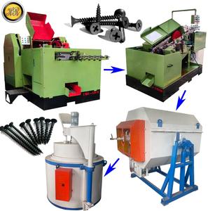 Mesin pembuat sekrup/jalur produksi sekrup Chipboard hitam fosfat/mesin pembuat sekrup furnitur otomatis Taiwan - Product Image 2