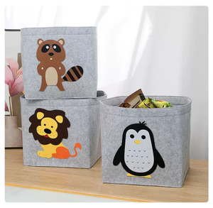 Nueva Cesta de Almacenamiento de Fieltro con Diseño de Dibujos Animados, Cesta de Almacenamiento de Juguetes para Niños, Cesta de Almacenamiento de Ropa Sucia de Fieltro - Product Image 6