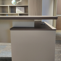 Bureau à domicile Bureau et chaise Bureau blanc Foshan Mobilier de bureau Bureau de directeur moderne Table d'ordinateur en mélamine