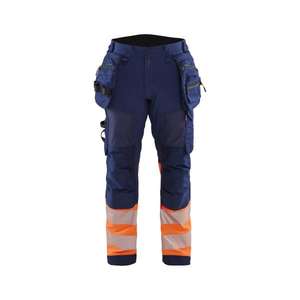 Blaklader-182125138953D92 Hi-Vis softshell กางเกงสีน้ำเงินเข้ม/สีส้ม-EAN 7330509878835ชุดทำงาน HI-VIS - Product Image 1