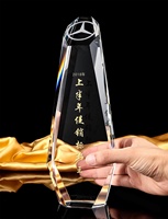Trophées classiques en verre et cristal pour entreprises, supports de trophées, récompenses personnalisées pour marathons sportifs, souvenirs de concours, cadeaux