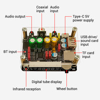 WUZHI AUDIO DAM K1 Carte de décodage sans perte Fever BT USB Flash Drive Sound Module Card Coaxial TF Amplifier Front-End DSP Speaker