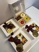 Boîtes à emporter personnalisées en gros avec logo, pour biscuits et beignets, avec fenêtre transparente