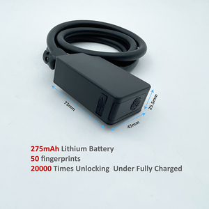 JINJIAN OEM Antivol à empreinte digitale pour vélo, étanche, câble de 1,2 m, robuste pour vélo, trottinette, moto, vélo électrique - Product Image 3