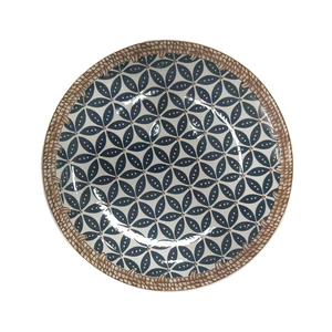 Vente en gros d'assiettes en céramique marocaine de style bohème nordique platos de cuisine plats et assiettes de service en porcelaine colorée - Product Image 5