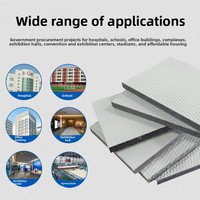 Conduit d'évacuation de fumée rectangulaire en acier coloré bicolore composite, ignifuge et isolant thermique pour climatisation centrale