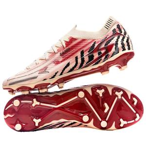 Zapatos de Fútbol Profesionales de Caña Alta con Tacos Largos AG, Parte Superior de Cuero Patentado y Forro de Malla para Hombres y Jóvenes, para Entrenamiento y Partidos en Césped - Product Image 1