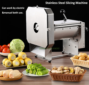 Grande petite trancheuse commerciale de légumes racines Machine à déchiqueter Chou Noix de coco Radigh Carotte Tofu séché Trancheuse Cutter - Product Image 2