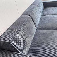 Ensemble de canapé ToFu modulaire à compression sous vide avec couverture en tissu amovible Chaises d'angle pour chambre à coucher minimaliste italienne