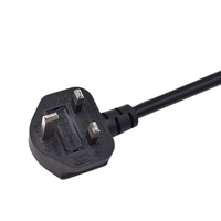 Britannique 3 broches 13A 220V ordinateur fusionné UK cordon d'alimentation secteur câble d'extension fil prise électrique automatique avec connecteur C13