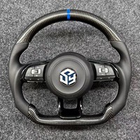 Volant en cuir en stock pour Volkswagen VW MK7 MK6 Golf 6 Golf 7 7.5 Passat Polo Scirocco Jetta GTI GTD GTS GTE GLI CC