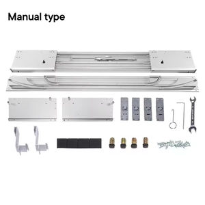 Mecanismo de Puerta Corredera Paralela de Alta Resistencia, Herrajes para Gabinetes Coplanares Empotrados, Sistema de Cierre Suave, Aleación de Aluminio, Deslizamiento Suave - Product Image 3