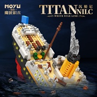 Nouveauté MOYU 97091 Blocs de construction créatifs en ABS, ensembles d'ornements de flacon Titanic, modèle de construction, jouet éducatif, cadeau, échelle 1:1