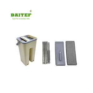 Высококачественная 360 Вращающаяся Волшебная швабра и ведро, новый дизайн, чистка пола из микрофибры со складным стальным полюсом - Product Image 3