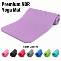 Tapis de fitness rectangulaire NBR personnalisé en usine OEM, coussin de sol en mousse à mémoire de forme élastique à rebond élevé pour l'entraînement à domicile