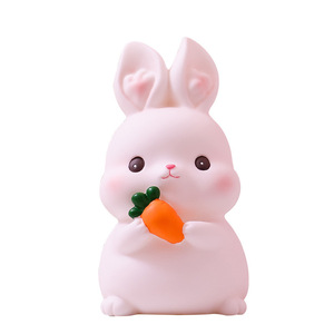Glutinous Rice Rabbit Piggy Bank PVC Money <b>Box</b> For Kids Birthday <b>Gift</b> 2-4 Years - Product Image 5