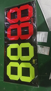 Tabellone Portatile a Doppia Faccia per Sostituzioni Arbitro Calcio, Manuale, Display a 4 Cifre per Cambio Giocatori - Product Image 3