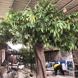 Árbol de <span class=keywords><strong>Mango</strong></span> Artificial de 4M 5M con Hojas Anti-UV, Decoración de Interiores y Exteriores, Suministro de Fábrica - Product Image 3