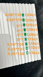 天然エメラルド ザンビア産 エメラルドカットとアッシャーカット ルースジェムストーン ジュエリー製作用 - Product Image 2