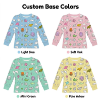 Usine OEM ODM – Lot de 2 pyjamas unisexes en viscose de bambou à personnaliser, avec marqueurs pour peinture colorée