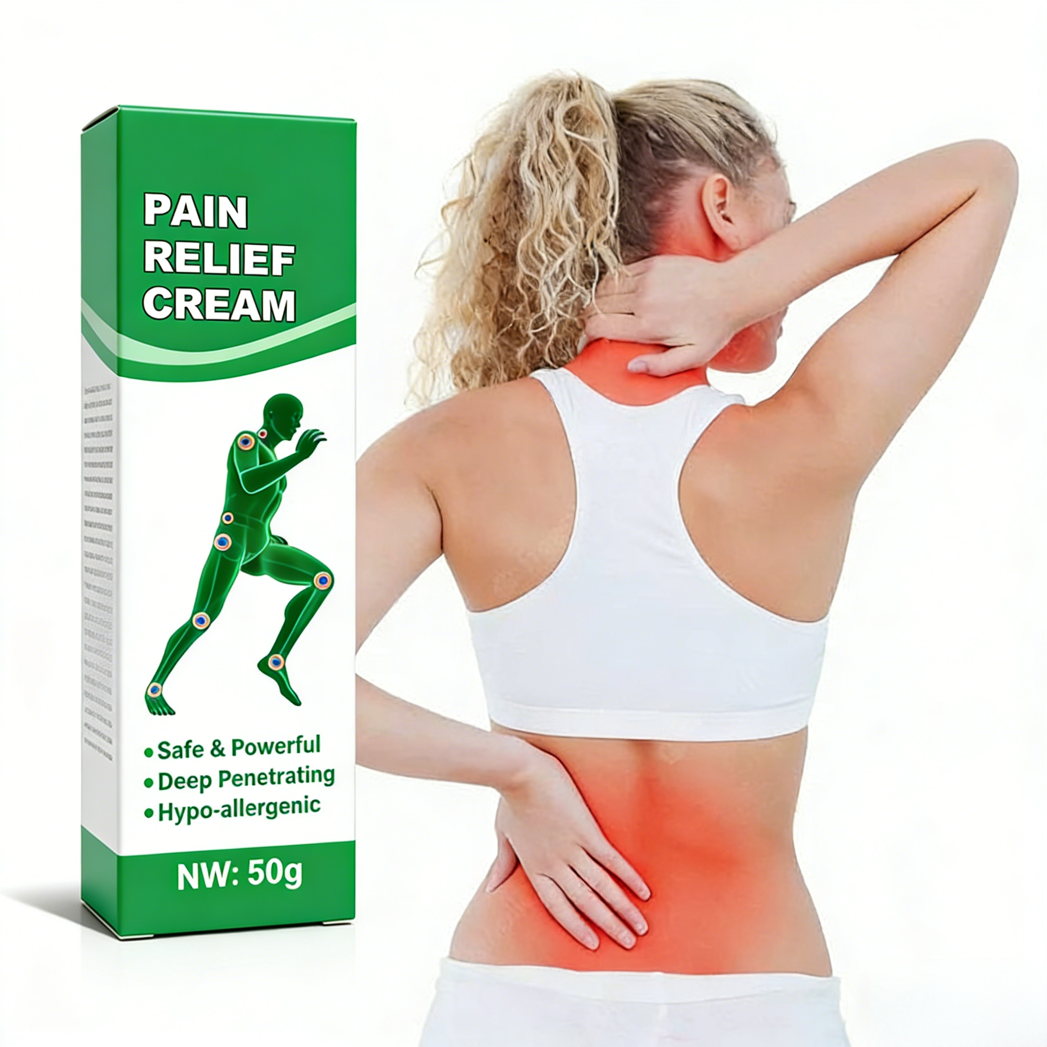 High-quality Natural Herbal Pain Relief Ointment Relieves Pain in Injured Joints.