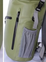 Sac à dos imperméable 30L en bâche PVC 500D avec logo client imprimé, bretelles confortables pour kayak, randonnée, camping