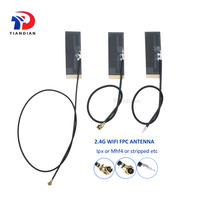 Antenne WiFi FPC flexible 2,4 GHz de taille mini, prix usine, antenne patch WiFi Zigbee intégrée, connecteur UFL