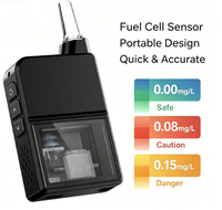 Alcootest portable rechargeable Airsense H3 Pro haute précision à cellule à combustible avec synchronisation des données via application et grande capacité de stockage