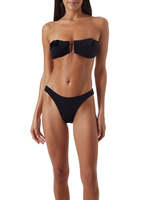 Groothandel Maine Zwart Mazy Franje U Trim Bandeau Sexy Bikini Vrouw Badmode