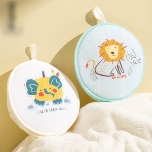 Cartoon Animal Oval Sponge Bath Flower Scrubber Cute Dual Purpose Scrubber - Product Image 3