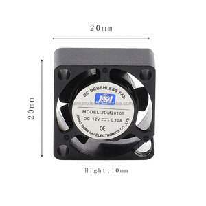 พัดลมระบายความร้อนขนาดเล็ก5V 12V 24V 48V DC ขนาด20*20*10มม. สำหรับอุปกรณ์อิเล็กทรอนิกส์และคอมพิวเตอร์ - Product Image 1
