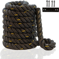 Corde de combat personnalisée pour entraînement de force avec ancre - Matériau polyester - Poids 4-20 kg - Marque Bestor - Multifonction pour les entraînements