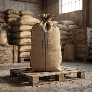 Cheap Price Eco Friendly <b>Jute</b> Burlap <b>Sack</b> Recyclable Reusable Foldable Packaging Bag Grocery Coffee Storage Made Bangladesh - Product Image 1
