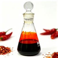 Capsanthine liquide rouge pur naturel de qualité alimentaire, colorant alimentaire rouge paprika haute stabilité en bouteille pour confiserie