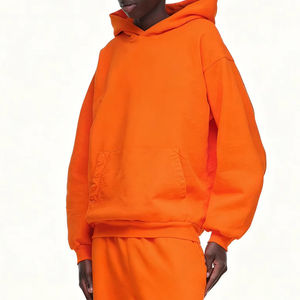 Sudadera con capucha de gran tamaño con estampado de hombros caídos para hombre, jersey de calle de gran tamaño para fabricación al por mayor de invierno - Product Image 6