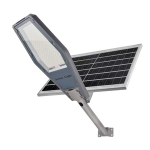 ไฟถนนพลังงานแสงอาทิตย์ 200W 300W LED โมโนไซเซลล์โซลาร์เซลล์ ติดผนัง ควบคุมด้วยรีโมท กันน้ำสำหรับภายนอกอาคาร - Product Image 1