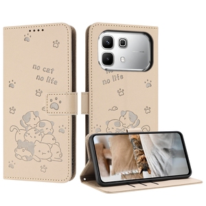 Étui de téléphone portable en cuir PU avec design chat, porte-cartes, support et protection pour Infinix Note 60 Pro - Product Image 1