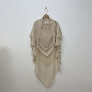 Abbigliamento Islamico di Tendenza: Sciarpa Musulmana, Hijab, Abaya, Burqa, Jilbab Lungo da <span class=keywords><strong>Preghiera</strong></span> a 2 Strati per Donne - Product Image 4