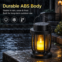 Lanterne solaire suspendue LEDORA LIGHTING ABS IP65 étanche pour jardin, patio, balcon, décoration extérieure
